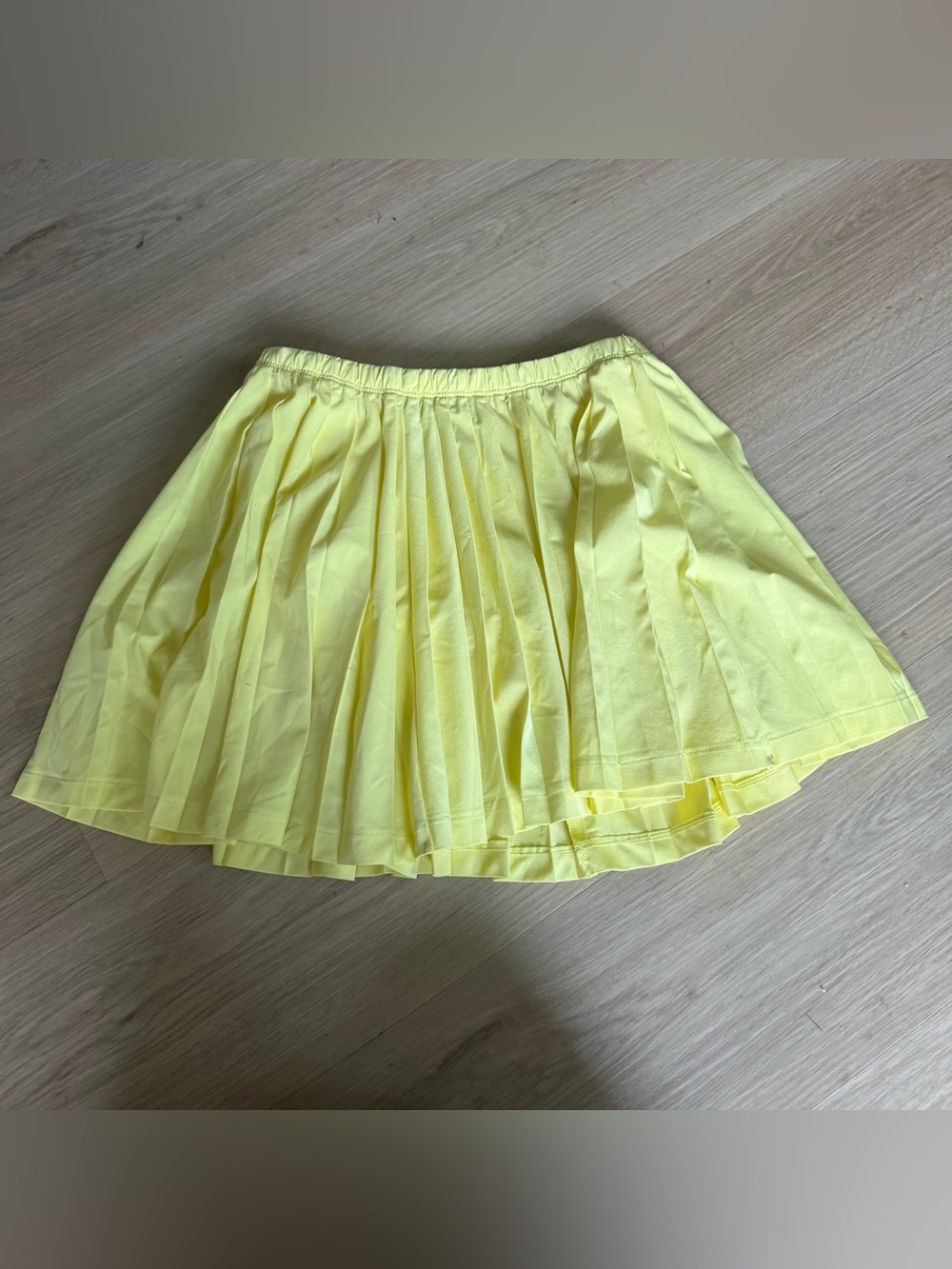 Vuori Yellow Pleated Skirt Skort Sz XS - Picture 2 of 5